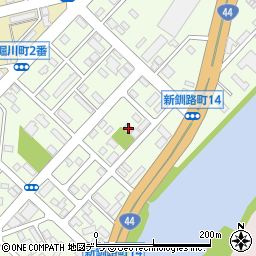 北海道釧路市新釧路町12-15周辺の地図