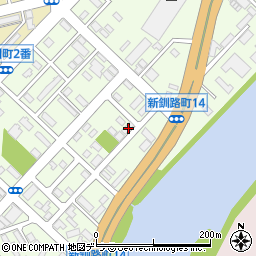 北海道釧路市新釧路町12-11周辺の地図