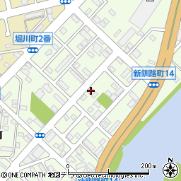 北海道釧路市新釧路町12-8周辺の地図
