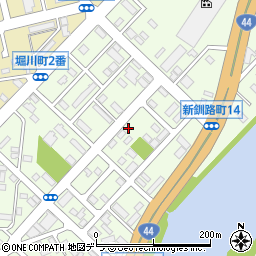 北海道釧路市新釧路町12-9周辺の地図