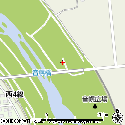 音幌橋周辺の地図