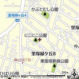 北海道札幌市清田区里塚緑ケ丘周辺の地図