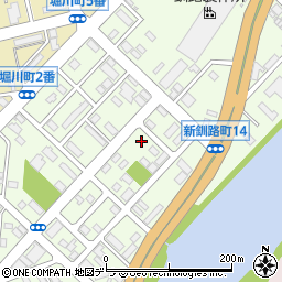 北海道釧路市新釧路町12-14周辺の地図