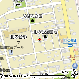 北広島市共栄北の台会館周辺の地図