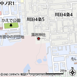 藻岩神社周辺の地図