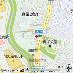株式会社安全ガラス札幌周辺の地図