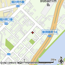 北海道釧路市新釧路町12-13周辺の地図