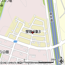 北海道札幌市清田区里塚４条周辺の地図