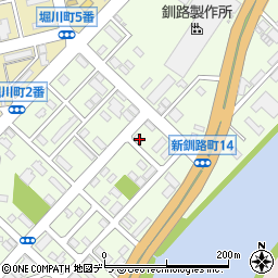 北海道釧路市新釧路町13-6周辺の地図