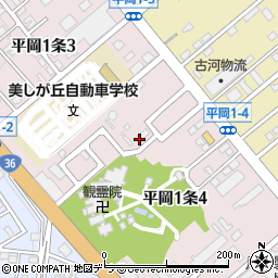 株式会社北海道建商　清田事業所周辺の地図