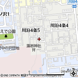 北海道札幌市南区川沿４条5丁目3-12周辺の地図