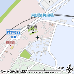 北海道釧路市材木町21-56周辺の地図