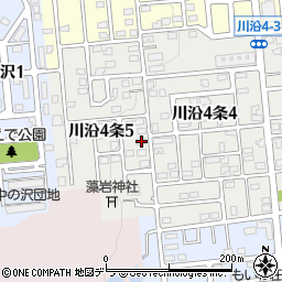北海道札幌市南区川沿４条5丁目3-5周辺の地図