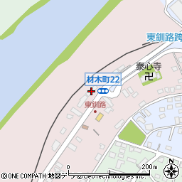 北海道釧路市材木町22-18周辺の地図