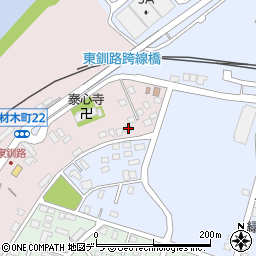 北海道釧路市材木町21-53周辺の地図