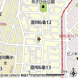 澄川朝日台南公園周辺の地図