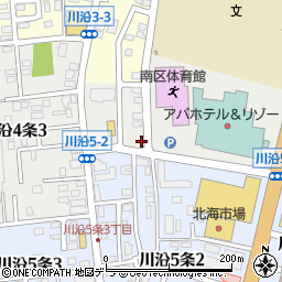 北海道札幌市南区川沿４条2丁目3-10周辺の地図