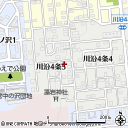 北海道札幌市南区川沿４条5丁目3-21周辺の地図