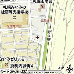 道営高層住宅真駒内団地Ｃ－１周辺の地図