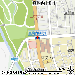 真駒内公園周辺の地図