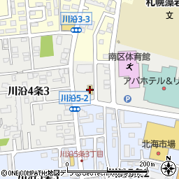 ファミリーマート札幌川沿４条店周辺の地図