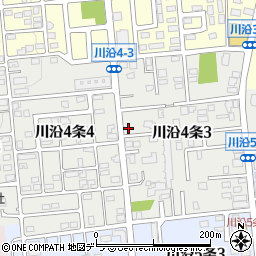 北海道札幌市南区川沿４条3丁目6-15周辺の地図