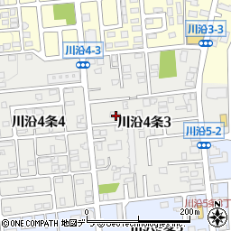 北海道札幌市南区川沿４条3丁目6-8周辺の地図