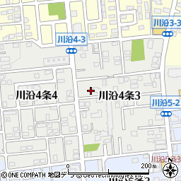 北海道札幌市南区川沿４条3丁目6-10周辺の地図