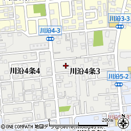 北海道札幌市南区川沿４条3丁目6周辺の地図