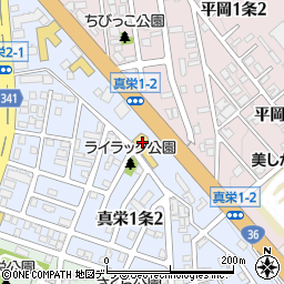 北海道マツダ清田店周辺の地図
