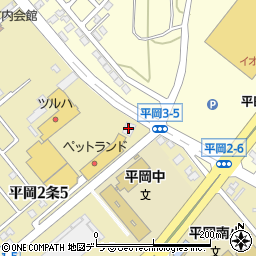 しゃぶ葉 札幌平岡店周辺の地図