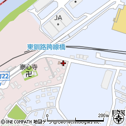 釧路貝塚郵便局 ＡＴＭ周辺の地図
