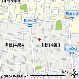北海道札幌市南区川沿４条3丁目6-21周辺の地図
