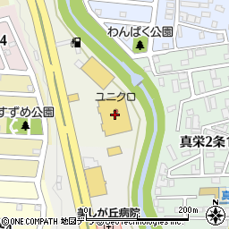 ユニクロ札幌清田店周辺の地図