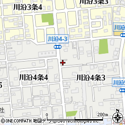 北海道札幌市南区川沿４条3丁目7-20周辺の地図