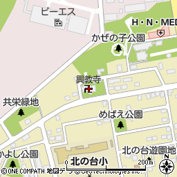 興教寺周辺の地図