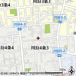 北海道札幌市南区川沿４条3丁目7-10周辺の地図