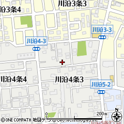 北海道札幌市南区川沿４条3丁目7-12周辺の地図