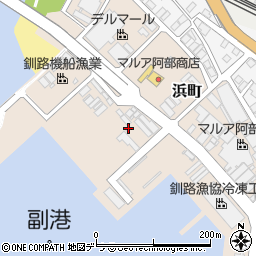 北海道釧路市浜町周辺の地図