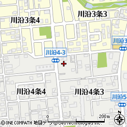 北海道札幌市南区川沿４条3丁目7-24周辺の地図