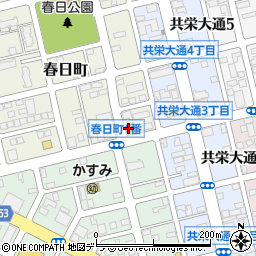 釧路春日郵便局周辺の地図