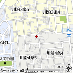 北海道札幌市南区川沿４条5丁目1-1周辺の地図