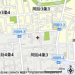 北海道札幌市南区川沿４条3丁目7-3周辺の地図