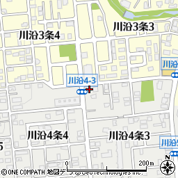 北海道札幌市南区川沿４条3丁目7-28周辺の地図