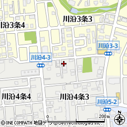北海道札幌市南区川沿４条3丁目7-36周辺の地図