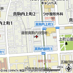 道営真駒内団地Ｂ－６周辺の地図