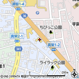ＨｏｎｄａＣａｒｓ札幌中央清田店周辺の地図