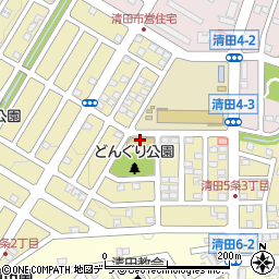 札幌南清田保育園周辺の地図