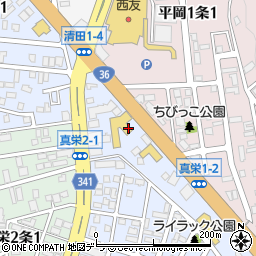 トヨタカローラ札幌ジョイック清田周辺の地図