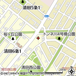セイコーマート清田店周辺の地図